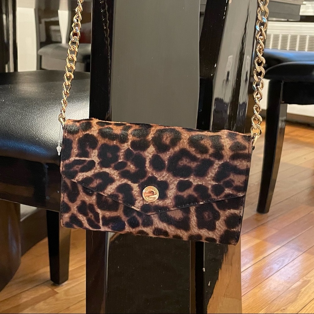 Michael Kors leopard haircalf crossbody